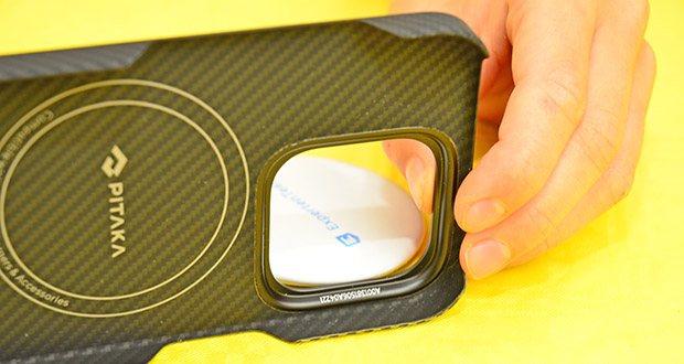 pitaka MagEZ Case 4 Hülle für iPhone 15 Pro Ouvertüre im Test - Metallkameraring