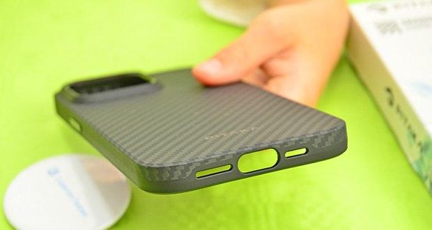 pitaka MagEZ Case Pro 4 für iPhone 15 Plus Schwarz/Grau im Test - Schlankes Design