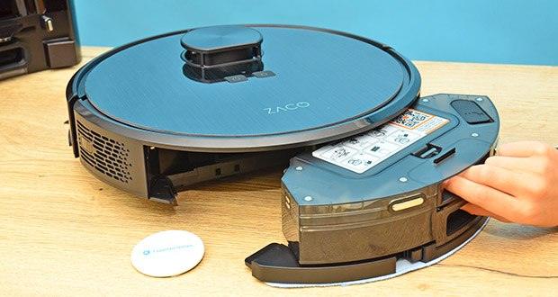 ZACO A10 Pro Saug- Wischroboter mit Absaugstation im Test - 250 ml Staubtank Volumen