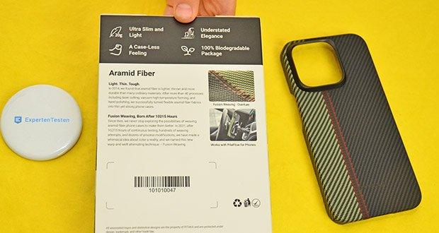 pitaka MagEZ Case 4 Hülle für iPhone 15 Pro Ouvertüre im Test - Hochwertige Aramidfasern