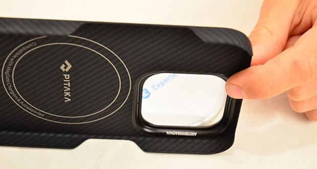 pitaka MagEZ Case 4 Hülle für iPhone 15 Pro Schwarz/Grau im Test - Metallkameraring