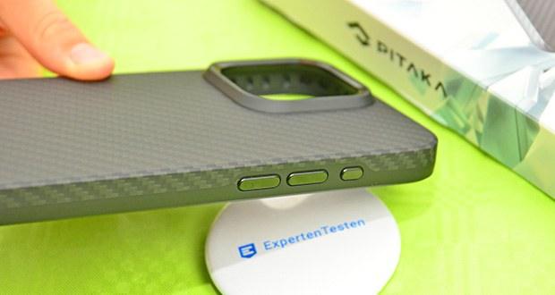 pitaka MagEZ Case Pro 4 für iPhone 15 Plus Schwarz/Grau im Test - Kamera-Schutzring