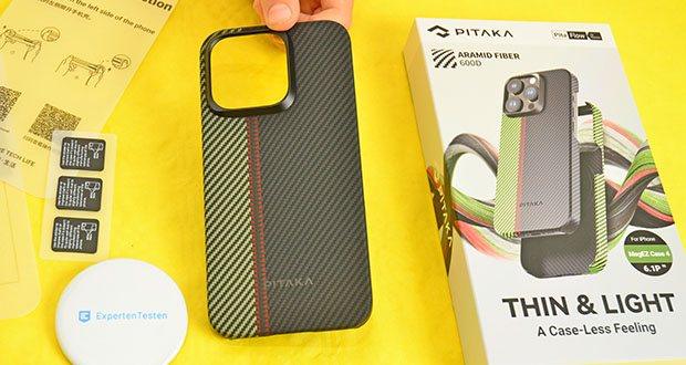 pitaka MagEZ Case 4 Hülle für iPhone 15 Pro Ouvertüre im Test - Angenehmer Griff