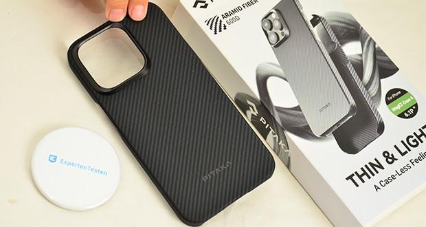pitaka MagEZ Case 4 Hülle für iPhone 15 Pro Schwarz/Grau im Test - Langlebiger Kratzschutz