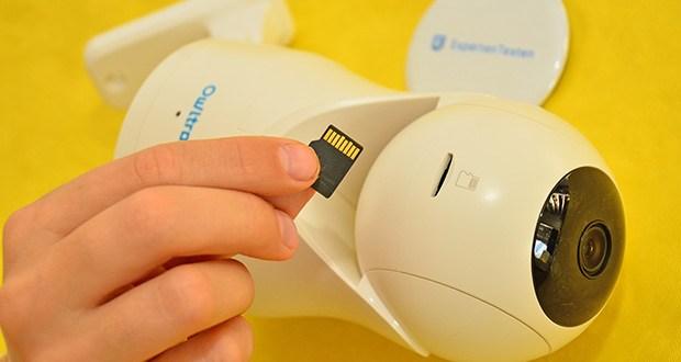 Owltron Überwachungskamera W1 Innen im Test - TF-Karten-Speicher bis 128GB