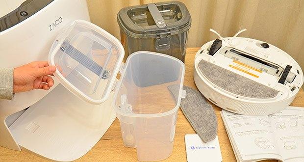 Zaco M1S Saug- und Wischroboter mit Selbstreinigender Ladestation im Test - Vielseitige Reinigungsprogramme