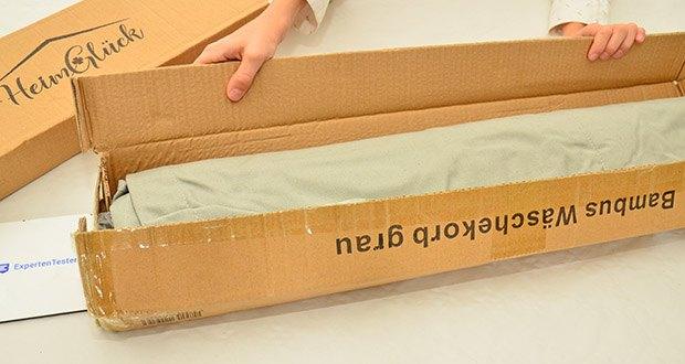 HeimGlück Wäschekorb 60l grau im Test - Umweltfreundlich, ohne Plastik