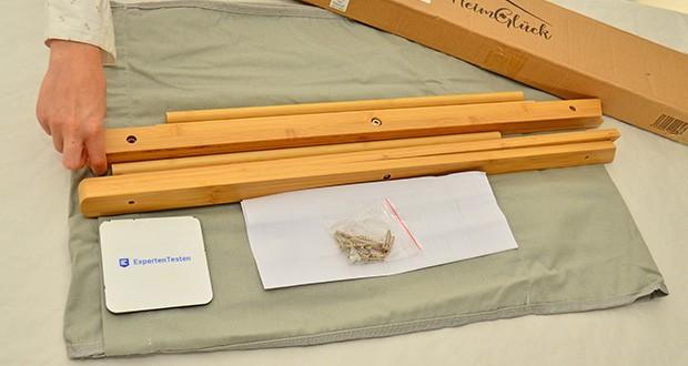 HeimGlück Wäschekorb 60l grau im Test - Hergestellt aus nachwachsenden Rohstoffen