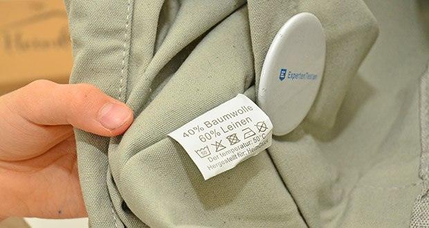 HeimGlück Wäschekorb 60l grau im Test - Atmungsaktiver Stoff gegen Gerüche