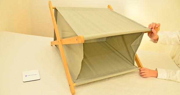 HeimGlück Wäschekorb 60l grau im Test - Große Kapazität: 60 Liter Volumen