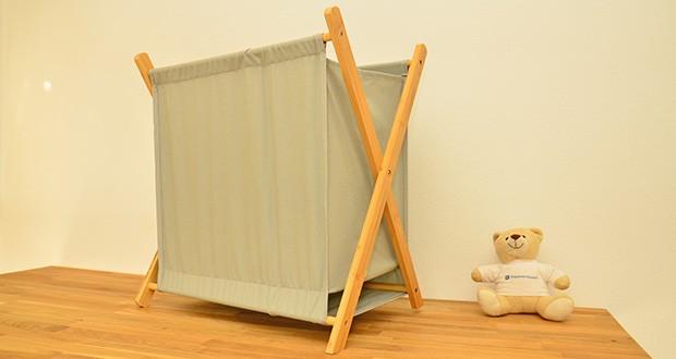 HeimGlück Wäschekorb 60l grau im Test - Strapazierfähig und langlebig