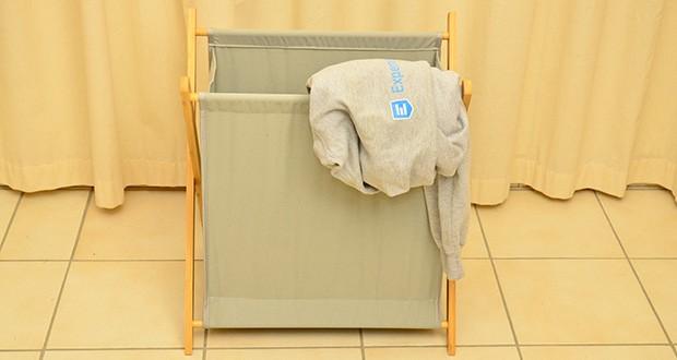 HeimGlück Wäschekorb 60l grau im Test - Vielseitig einsetzbar im Haushalt