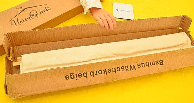 HeimGlück Wäschesammler 60l beige im Test - Plastikfrei: Umweltschonend, nachhaltig