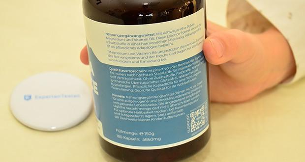 ALPEN NATURALS Ashwagandha Kapseln mit Magnesium & Vitamin B6 im Test - Made in Österreich: Qualitätskontrolle und Reinheit