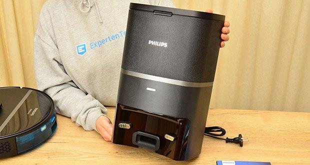 Philips Homerun 3100 Saugroboter mit Wischfunktion im Test - Automatische Entleerung in die Station