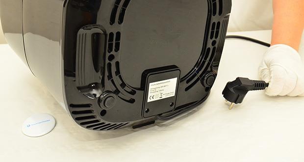 Sifuplex Heissluftfritteuse AFS70 6,5 Liter im Test - Sicherheitsmerkmale zur Vermeidung von Unfällen