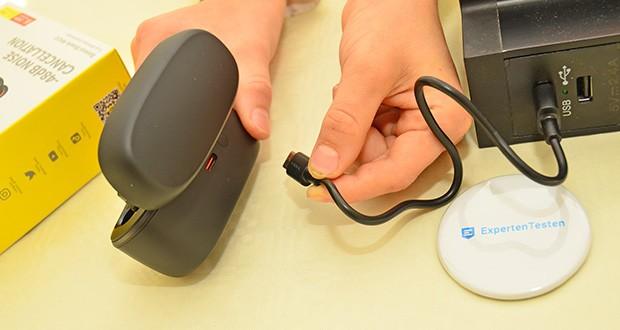 Baseus Bowie MA10 Bluetooth Kopfhörer im Test - Schnellladefunktion: 10 Minuten für 2 Stunden Musik