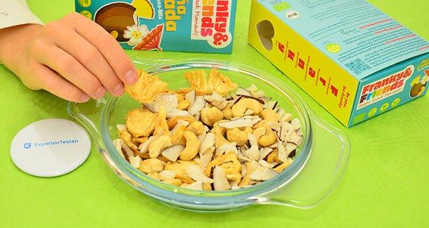Franky & Friends Pina Colada Bio-Frucht-Nuss-Mix im Test - Exotischer Pina-Colada-Geschmack