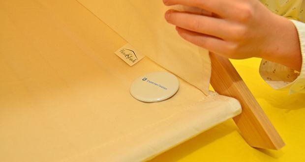 HeimGlück Wäschesammler 60l beige im Test - Atmungsaktiv: Verhindert modrige Gerüche