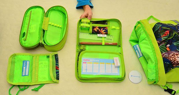 JojoBag Schulranzen Jungle im Test - Praktisches Federmäppchen enthalten