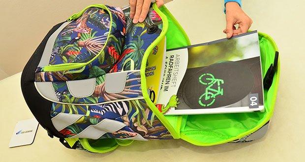 JojoBag Schulranzen Jungle im Test - Fördert die Organisation der Schulsachen
