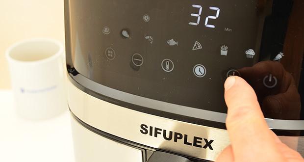 Sifuplex Heissluftfritteuse AFS70 6,5 Liter im Test - 8 vorprogrammierte Frittierprogramme