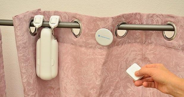 Switchbot Curtain 3 Rod Automatischer Vorhangöffner Kit im Test - Lange Bluetooth-Reichweite der Fernbedienung
