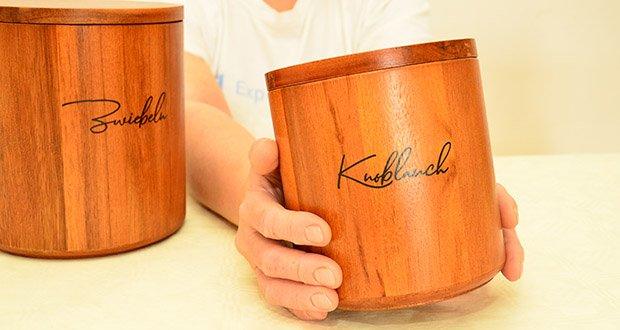 HOMEWOOD Zwiebel- & Knoblauch Aufbewahrung im Test - Erhält natürlichen Schutz und Farbe