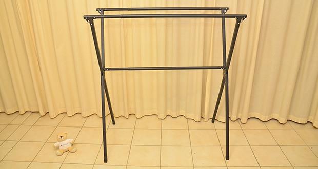 HeimGlück Wäscheständer schwarz im Test - Modernes und schlankes Design