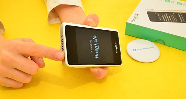 Fluentalk T1 Mini Handübersetzergerät im Test - Sofortige Aktivierung mit einem Klick