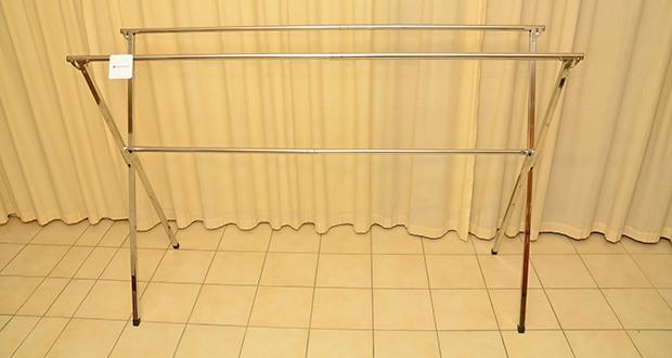 HeimGlück Kleiderständer Silber im Test - Ausziehbar von 1,30 bis 2,0 Meter