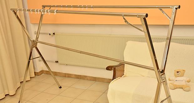 HeimGlück Kleiderständer mit Haken im Test - Ausziehbar von 1,30 bis 2,0 Meter