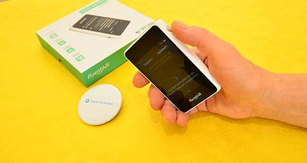 Fluentalk T1 Mini Handübersetzergerät im Test - Benutzerfreundliche Ein-Knopf-Bedienung