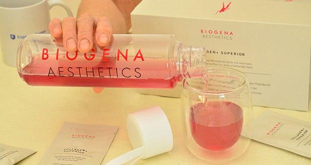 BIOGENA Aesthetics Bundle im Test - Tägliche Anwendung als leckeres Getränk