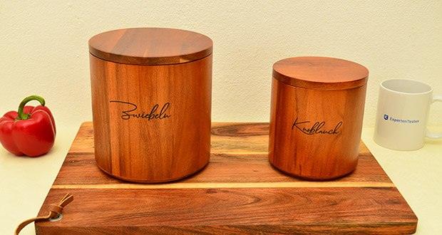 HOMEWOOD Zwiebel- & Knoblauch Aufbewahrung im Test - Modernes und minimalistisches Design