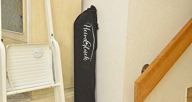 HeimGlück Kleiderständer Silber im Test - Klappbares Design für platzsparende Lagerung