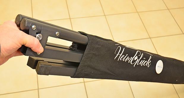 HeimGlück Wäscheständer schwarz im Test - Leicht zu transportieren