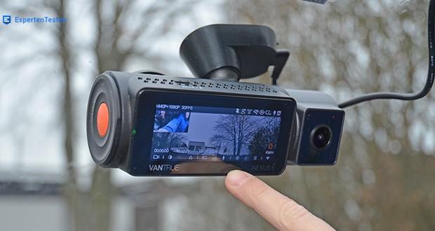 VANTRUE Nexus 5 Dashcam im Test - 360° Rundumsicht-Aufnahme; Weitwinkelobjektive (158°-165°)