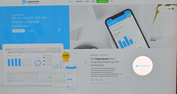 Papierkram.de Buchhaltungssoftware im Test - Komplettlösung für Unternehmensbuchhaltung