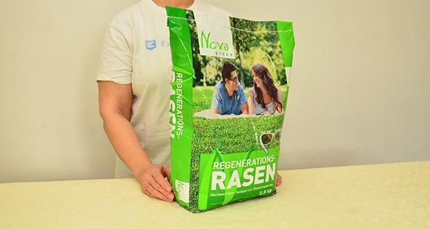 NovaGreen Nachsaat - Reparaturrasen 2,5kg im Test - Ideal für 100m² Rasenfläche