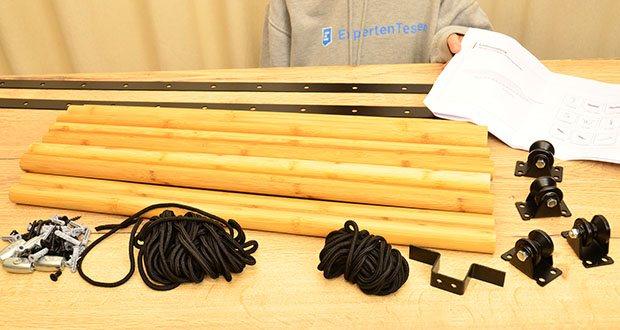 MyZone Wäscheständer zur Deckenmontage im Test - Umweltfreundliches Bambus