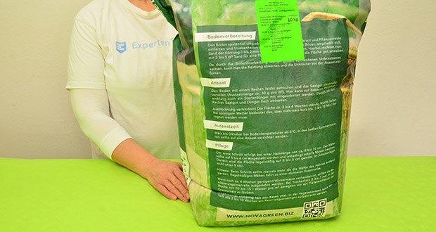 NovaGreen Spiel- und Sportrasen Premium 10kg im Test - Anleitung fĂĽr Ansaat und Pflege inklusive