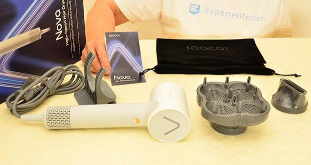 SOOCAS Nova Hochgeschwindigkeits-Haartrockner im Test - Luftvolumen von 15,5 L/s für schnelles Trocknen