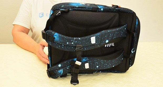 GMT LIGHT 6-Teiliges Schulranzen-Set Raumschiff im Test - Atmungsaktives RĂĽckendesign