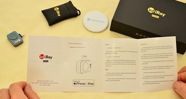 InfiRay P2 Pro Wärmebildkamera für IOS im Test - Professionelle Datenanalyse