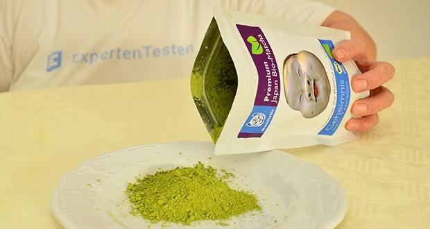 Matchatto Bio Japan Matcha Tee Pur im Test - Jadegrüne Färbung