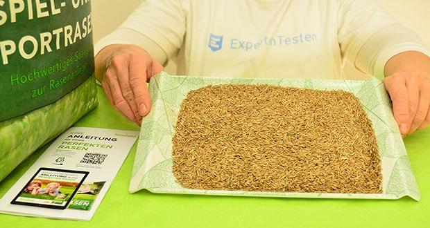 NovaGreen Spiel- und Sportrasen Premium 10kg im Test - Rasche Keimlingsbildung nach 7 Tagen