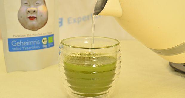 Matchatto Bio Japan Matcha Tee Pur im Test - Ideal für die Teezubereitung bei 60-80° Grad