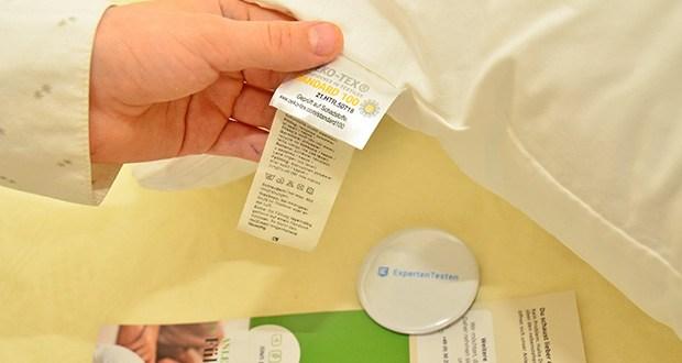 mySheepi HOME Kopfkissen im Test - Oeko Tex Standard 100 und GOTS zertifiziert