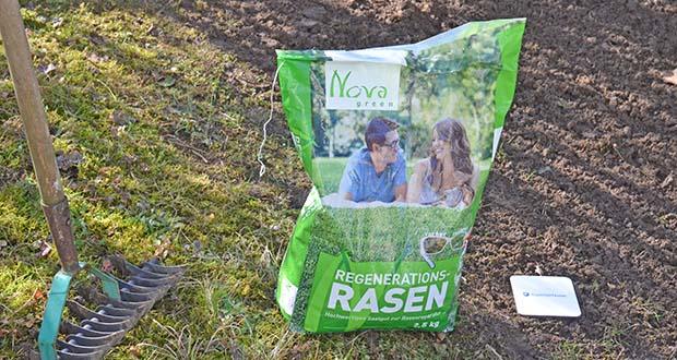 NovaGreen Nachsaat - Reparaturrasen 2,5kg im Test - Schnellkeimende Rasensamen